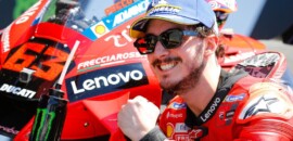 Bagnaia lamenta pole anulada, mas celebra segundo pódio do ano