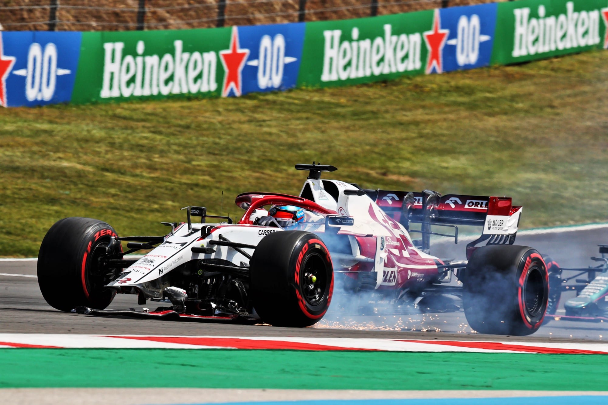 Kimi Raikkonen - Alfa Romeo - Acidente - GP de Portugal F1 2021