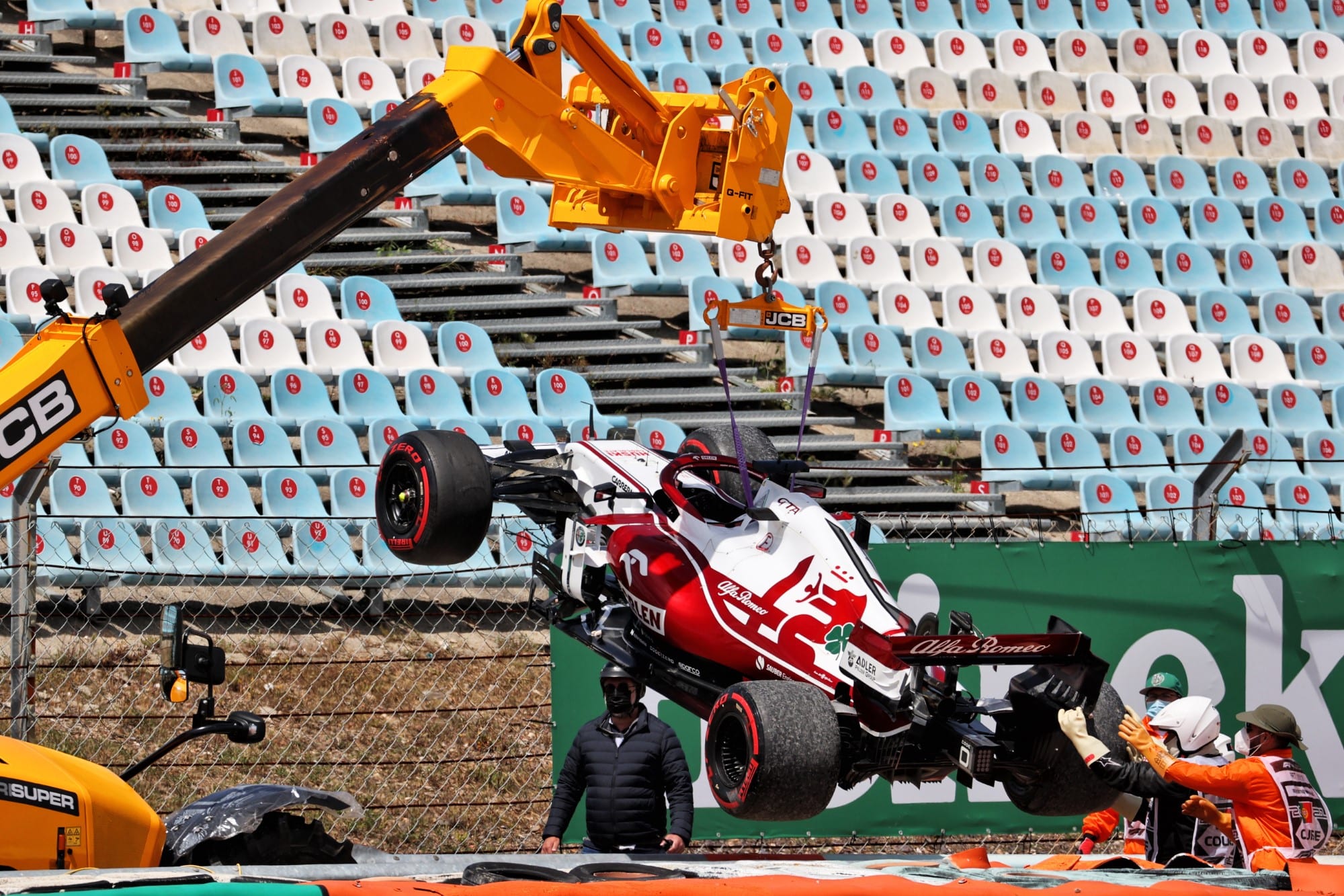 Kimi Raikkonen - Alfa Romeo - Acidente - GP de Portugal F1 2021