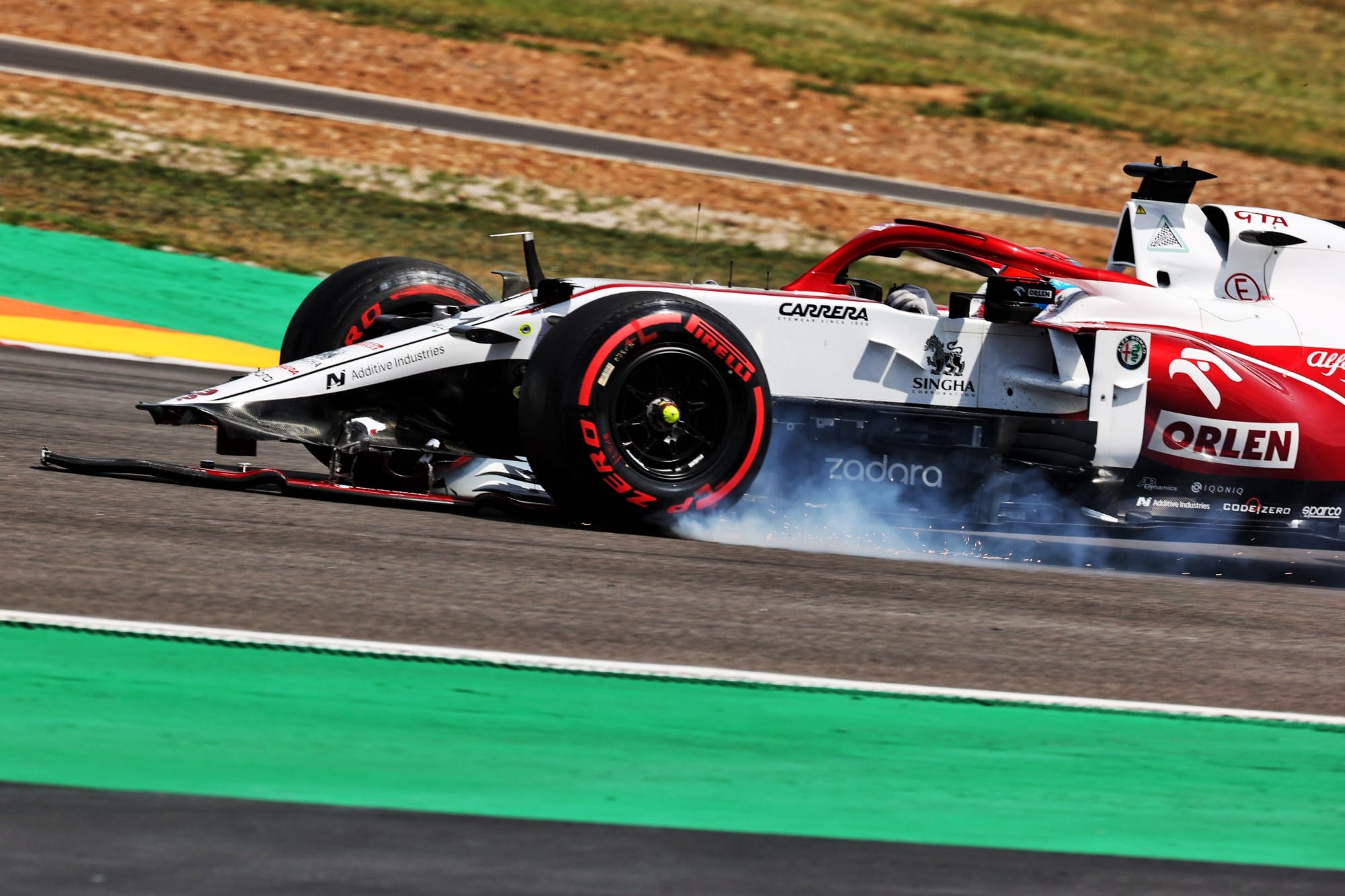 Kimi Raikkonen - Alfa Romeo - Acidente - GP de Portugal F1 2021