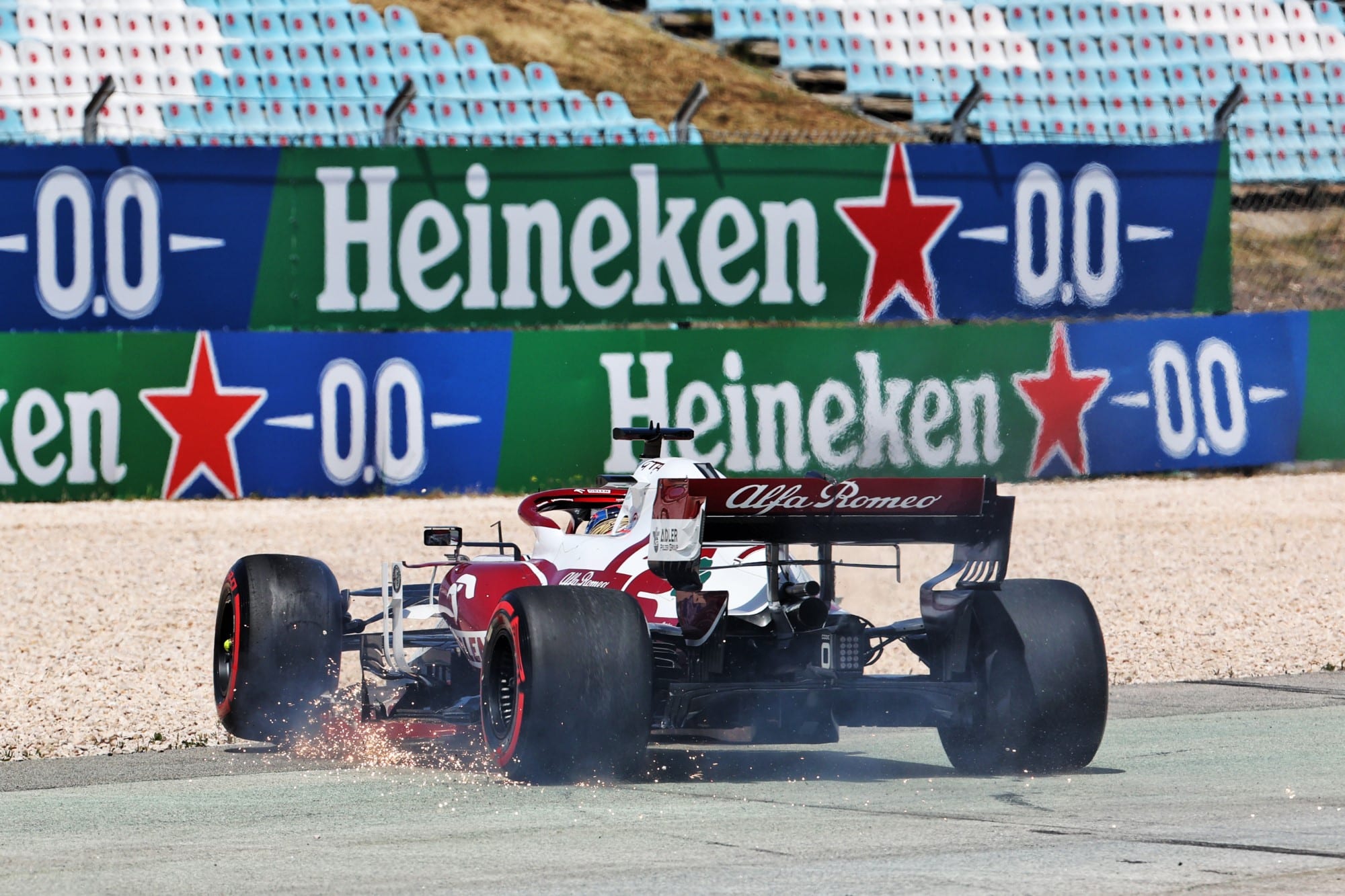 Kimi Raikkonen - Alfa Romeo - Acidente - GP de Portugal F1 2021