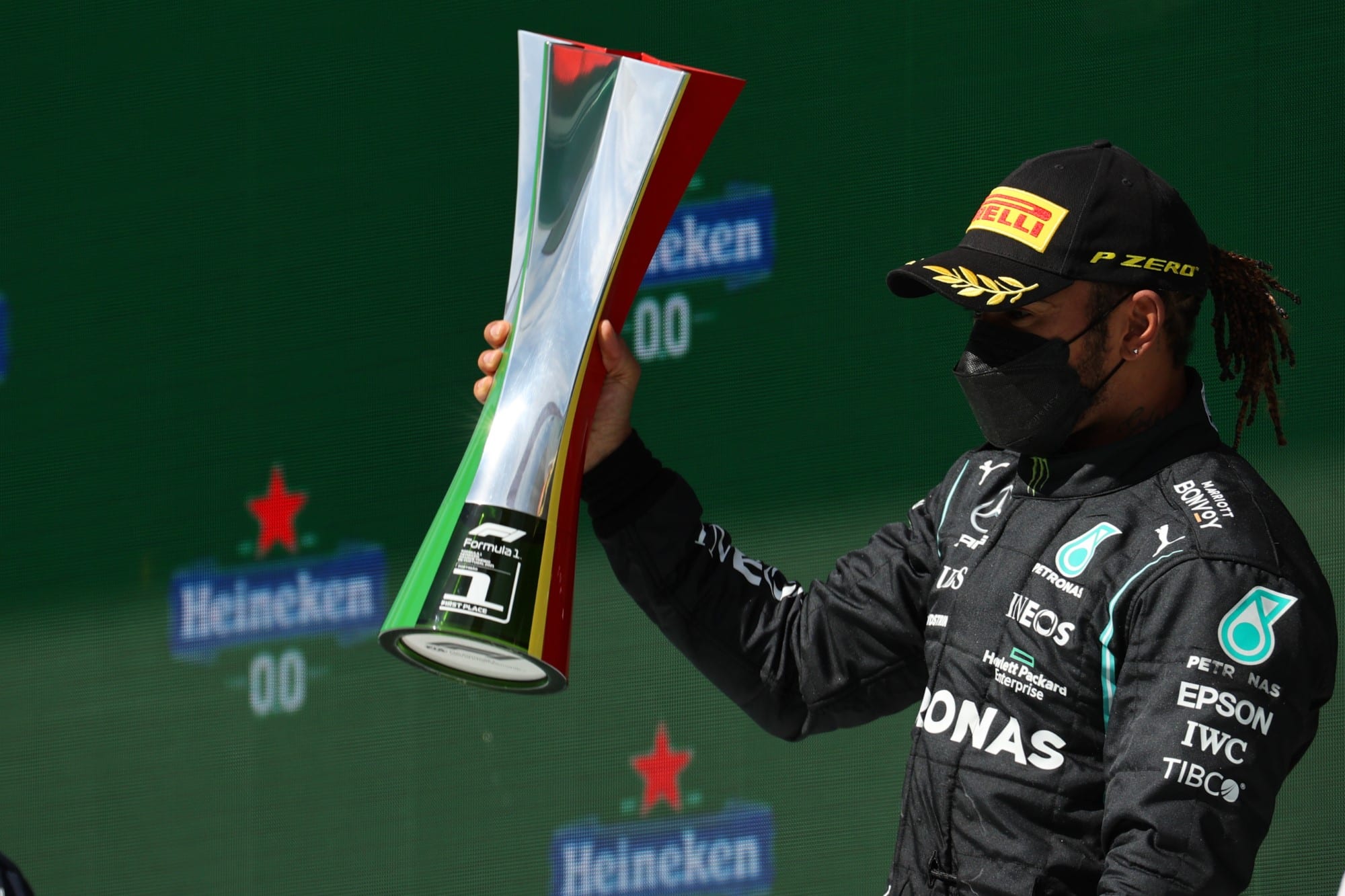 Galeria: confira as imagens do GP de Portugal de F1 Lewis Hamilton - Pódio - GP de Portugal F1 2021