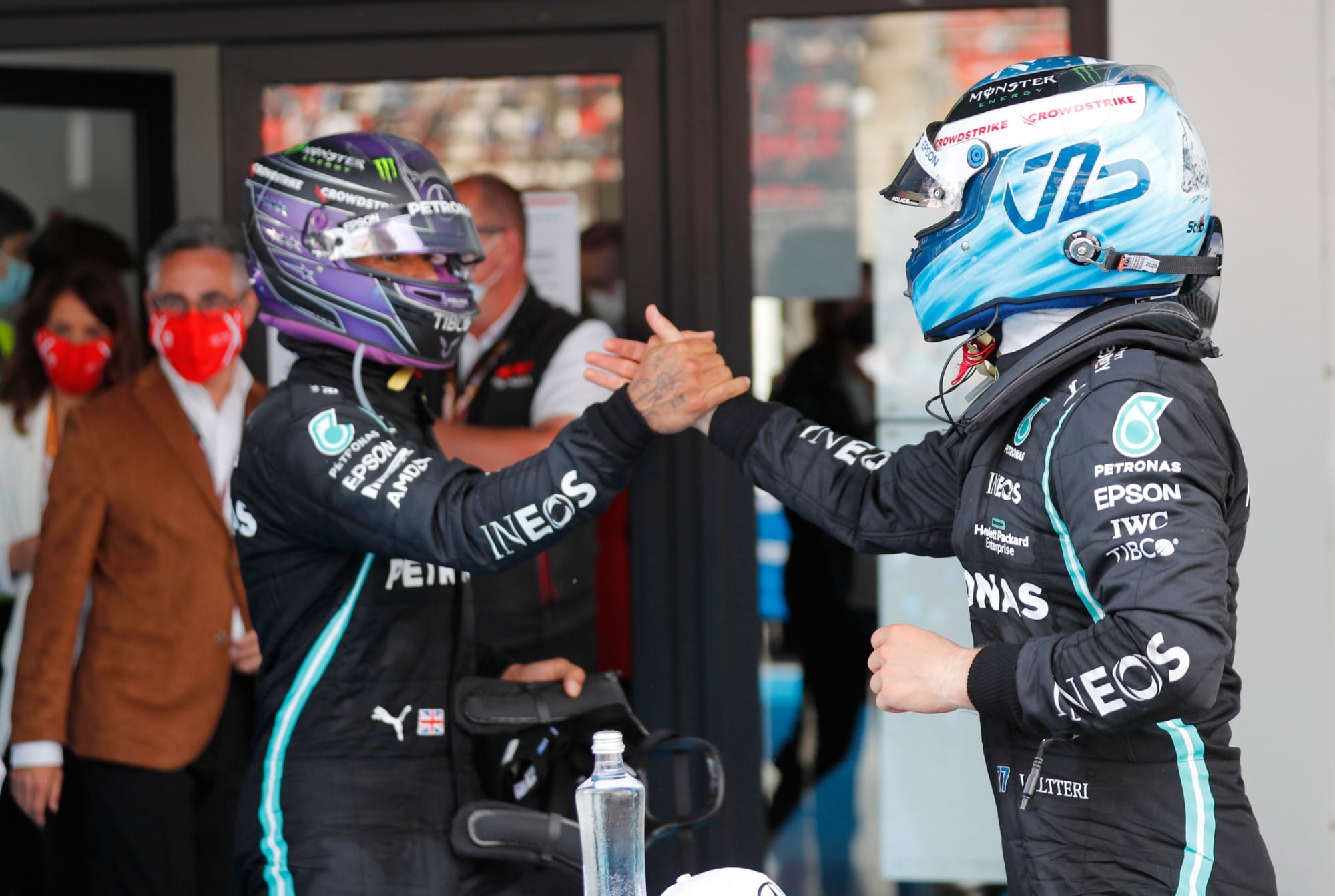 Lewis Hamilton e Valtteri Bottas - GP da Espanha F1 2021