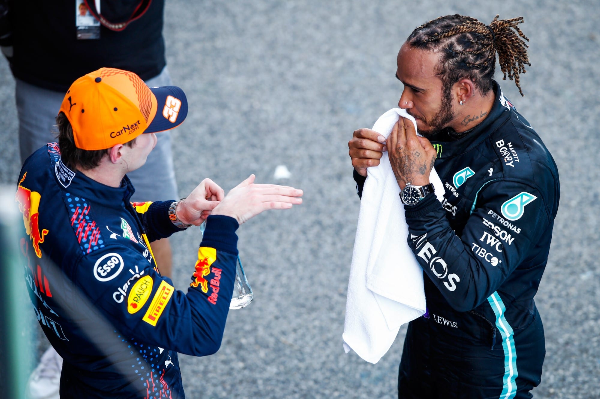 Lewis Hamilton e Max Verstappen - GP da Espanha F1 2021