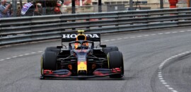 Após um desempenho fraco no sábado, Perez comemora o P4 no GP de Mônaco de F1