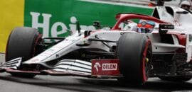 Latifi e Raikkonen ficaram sem água durante o GP de Mônaco de F1