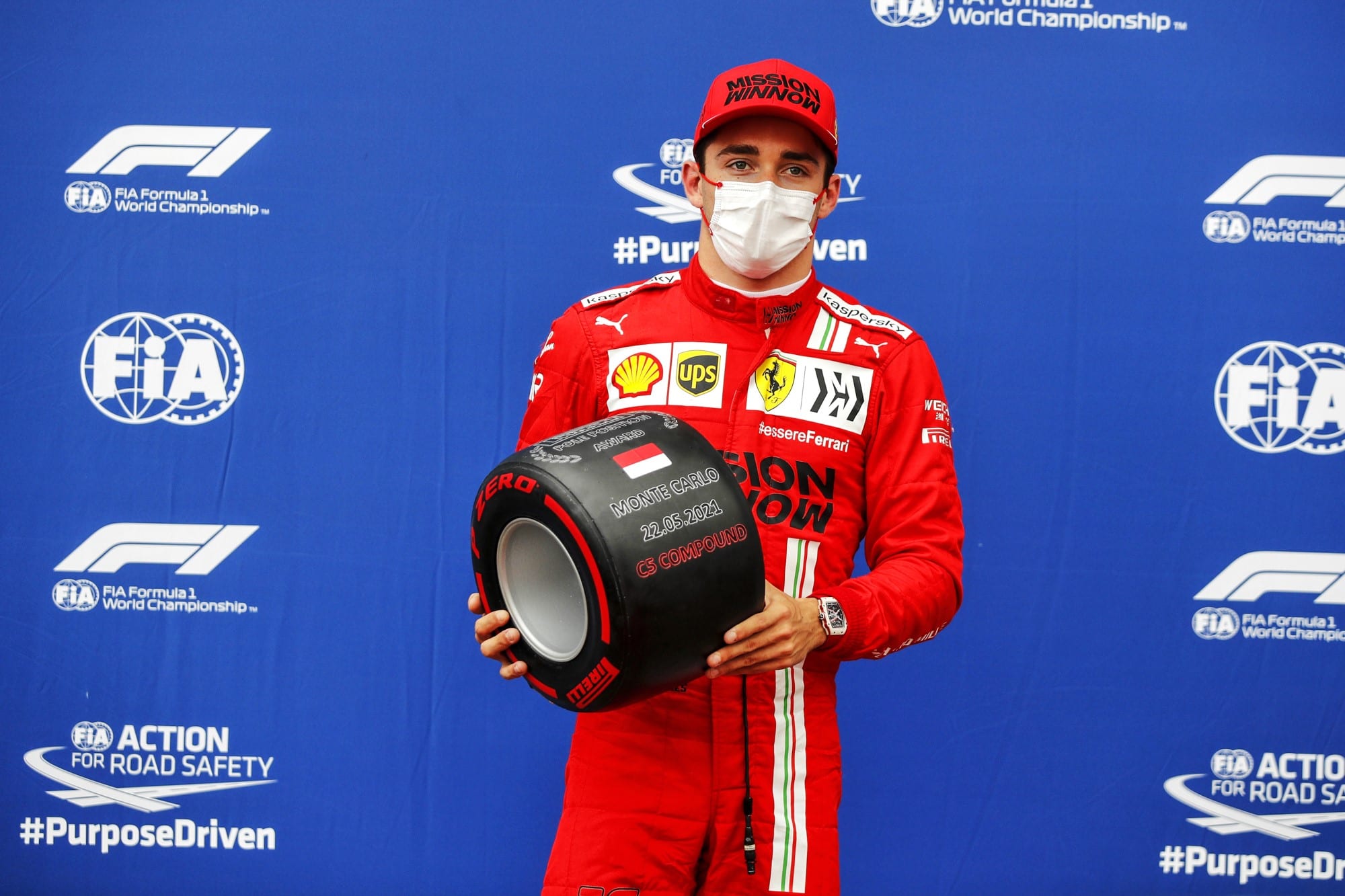 Charles Leclerc/ Pole (Ferrari) GP de Mônaco F1 2021