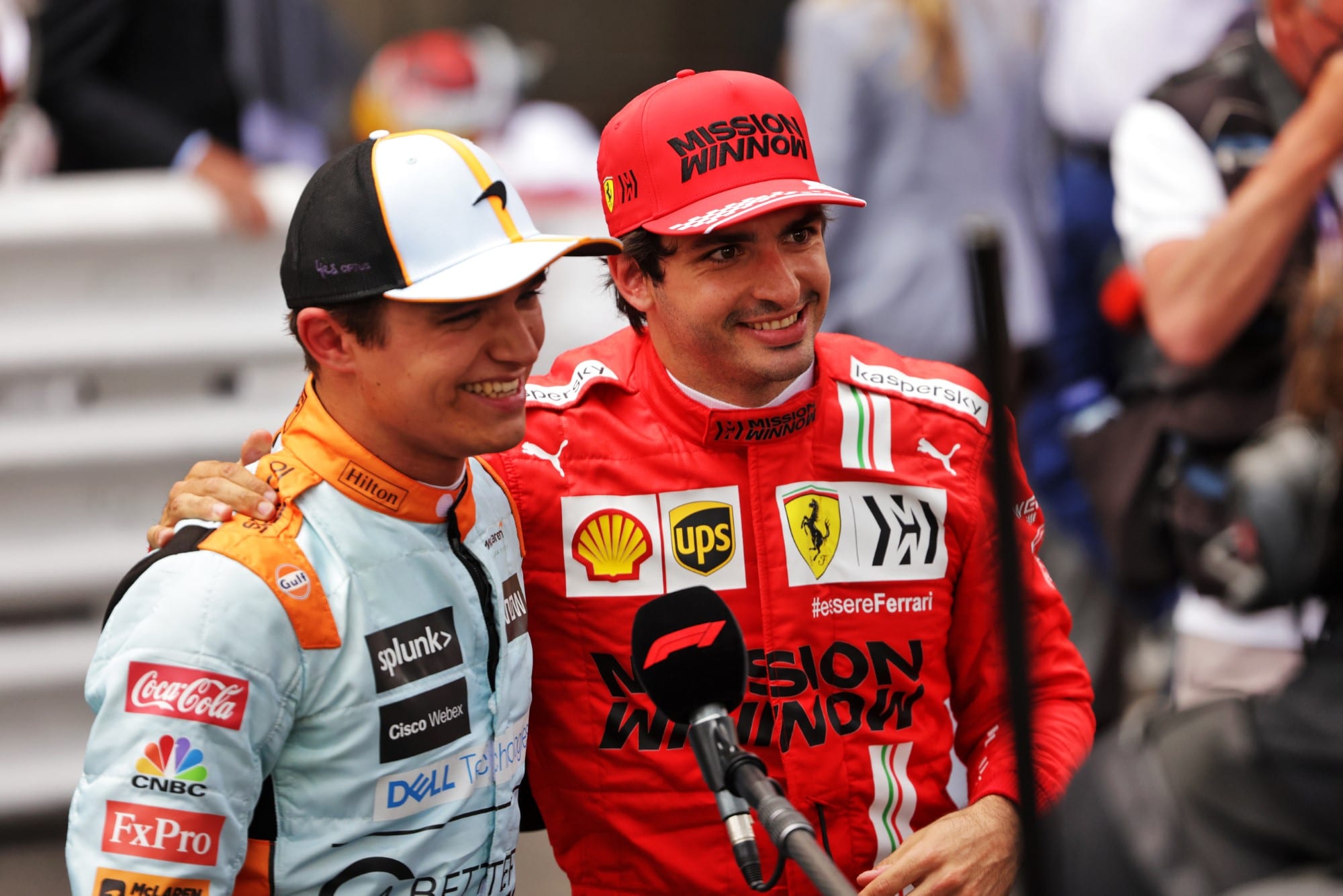 Lando Norris e Carlos Sainz - GP de Mônaco 2021 de F1