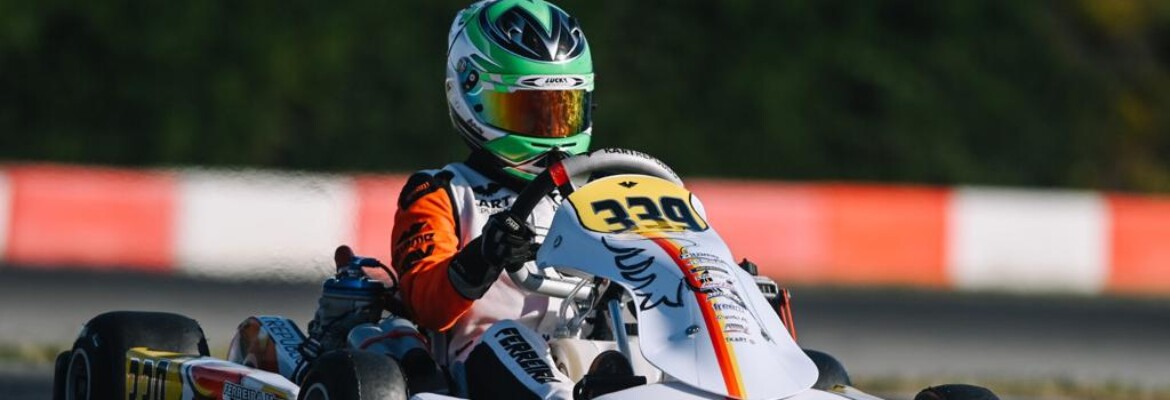 Matheus Ferreira começa jornada por vitória no Europeu de Kart na Bélgica