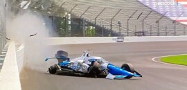 Vídeo: Palou sofre forte batida em classificação da Indy para 500 Milhas de Indianápolis