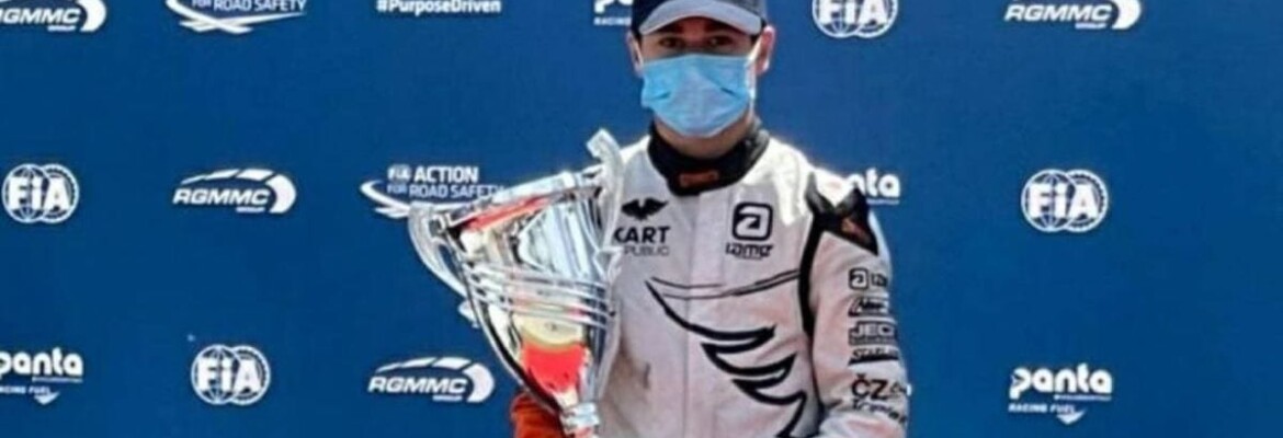 Matheus Ferreira é campeão da etapa francesa do Europeu de Kart