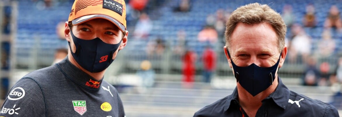 Christian Horner e Max Verstappen