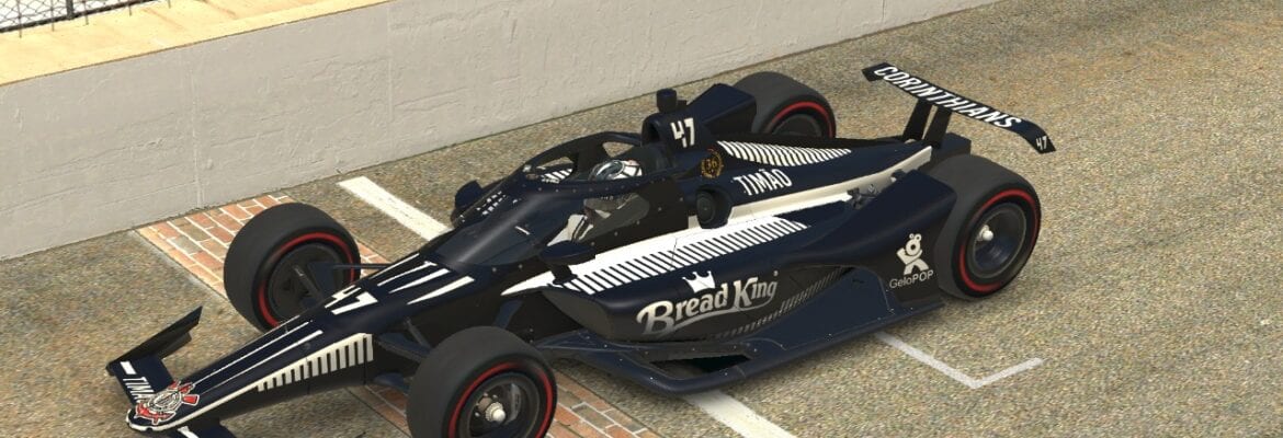 Por 0s002, Silvio Sanchez desbanca Marco Brasil e começa eSports Indy 500 na frente