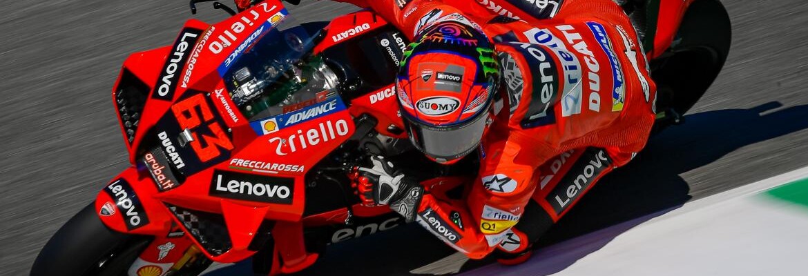 Bagnaia usa velocidade da Ducati e termina sexta na frente na Itália