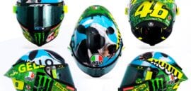 FOTO: Rossi põe vaca “estrelando” capacete especial para Mugello
