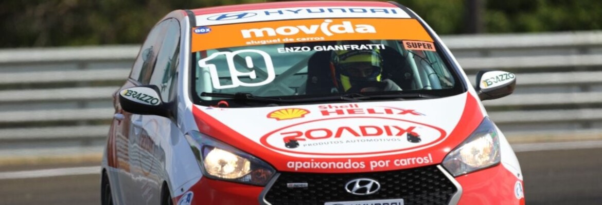 Com 100% de vitórias no campeonato, Enzo Gianfratti domina 2ª etapa da Copa Shell HB20 em Goiânia