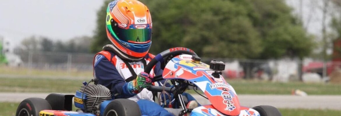 Enzo Vidmontiene vence 2 provas em Indiana e assume liderança de campeonato norte-americano de kart