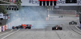 Carros de segurança são quase certeza em Baku, e 40% de chances de bandeira vermelha