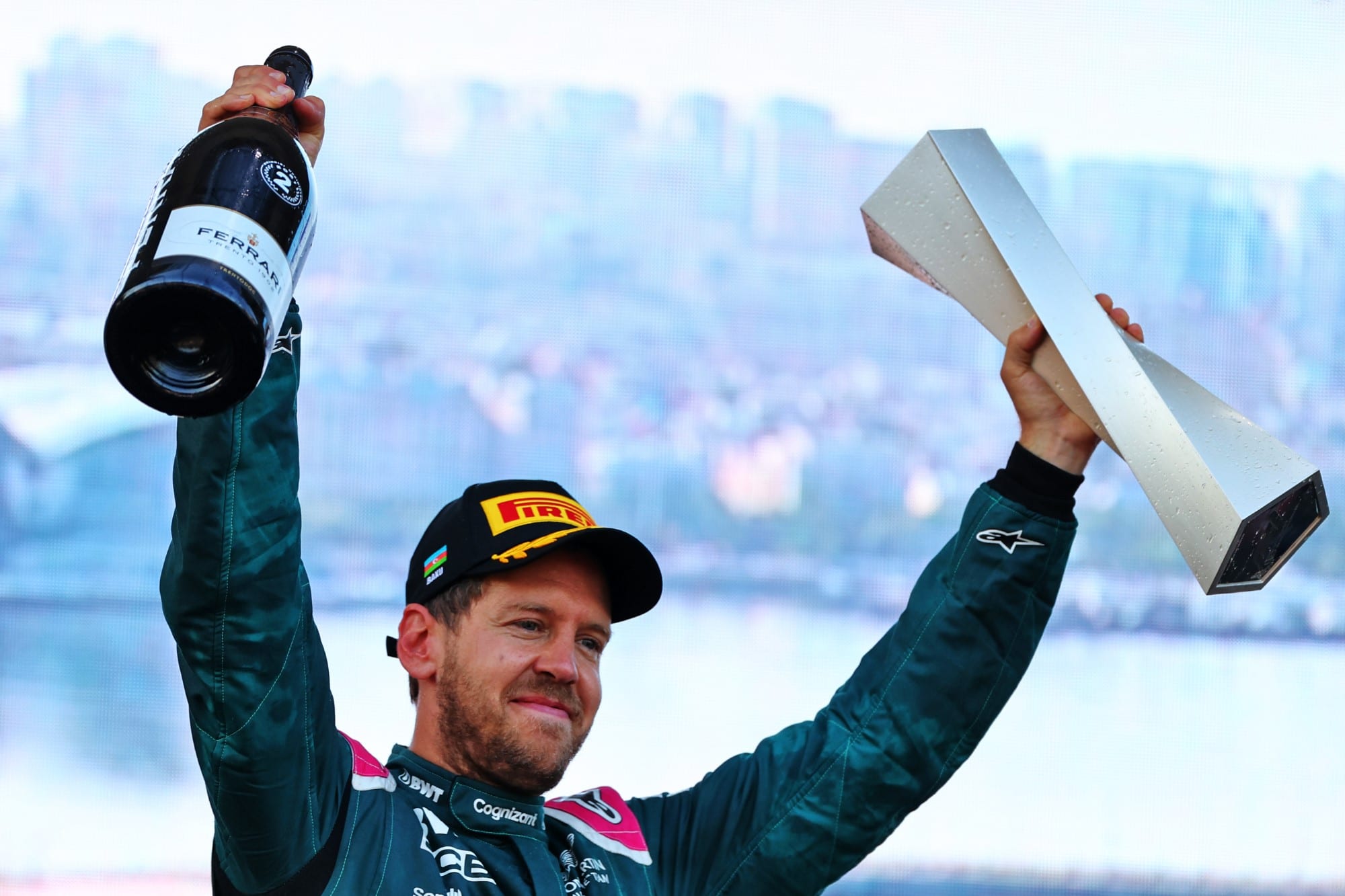 Galeria: confiras as imagens do GP do Azerbaijão de F1 Sebastian Vettel - Pódio (Aston Martin) GP do Azerbaijão F1 2021