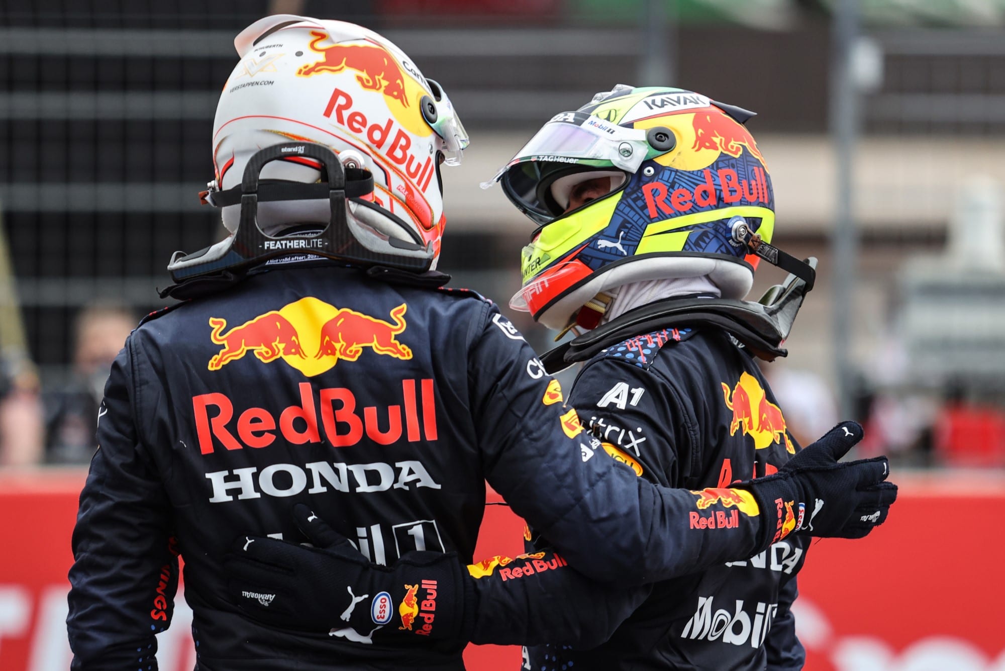 Max Verstappen e Sergio Perez (Red Bull) Pódio - GP da França F1 2021