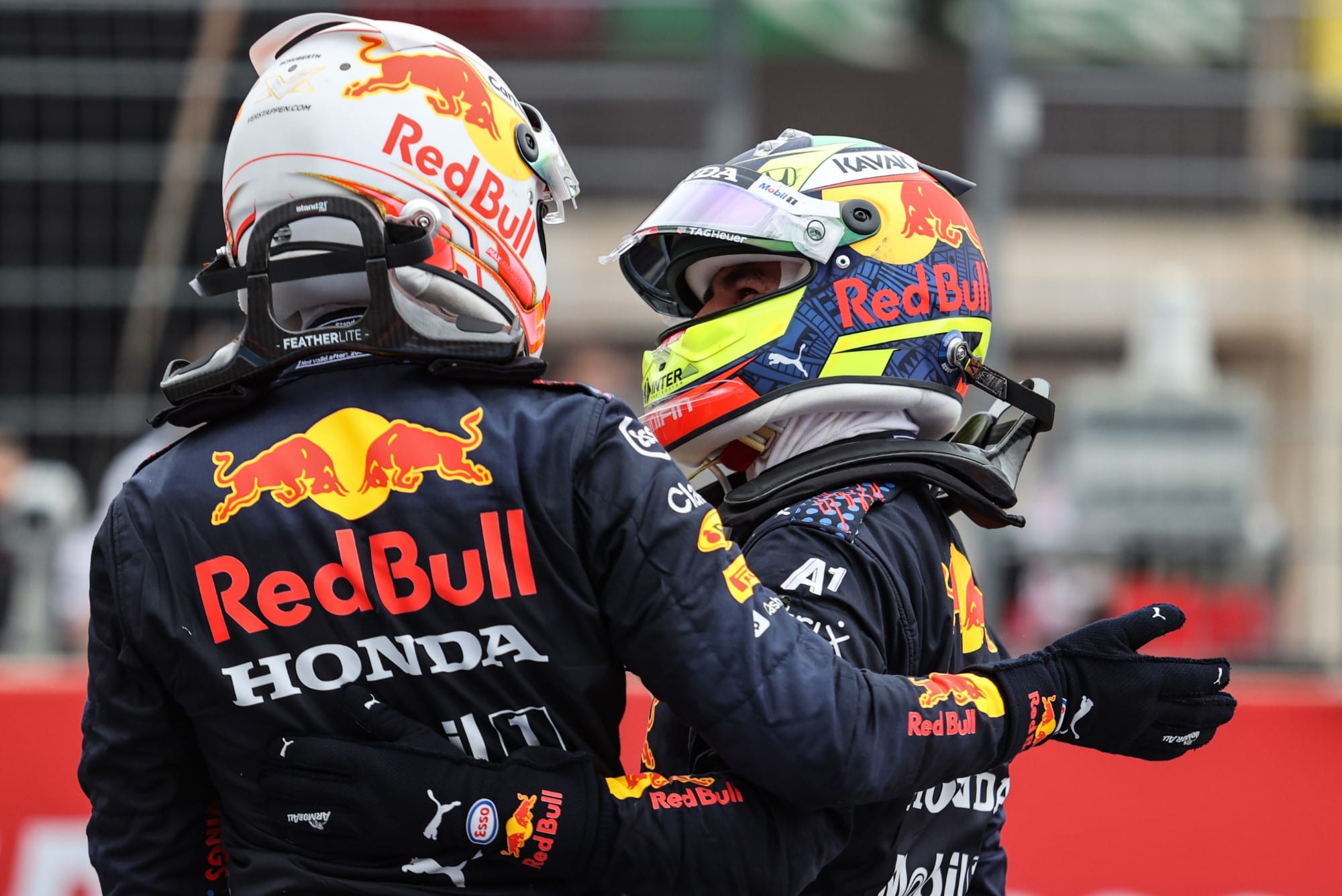 Max Verstappen e Sergio Perez (Red Bull) Pódio - GP da França F1 2021