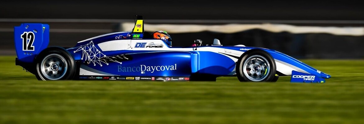 Vice-líder da USF2000, Kiko Porto é o mais rápido do dia em treinos livres em Road America