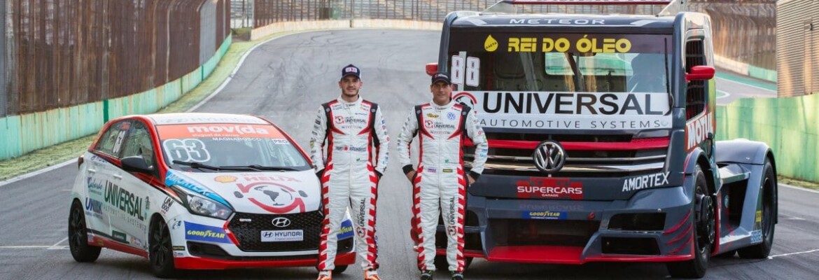 Caminhão e compacto lado a lado em Interlagos: Grupo Universal reúne Truck e Copa Shell HB20