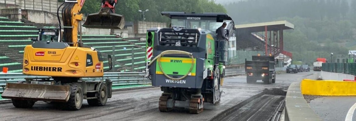 Circuito de Spa-Francorchamps é reparado após fortes chuvas na região