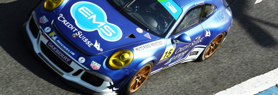 Porsche GT3 Cup: Sanchez larga na pole, é tocado, cai para último e acaba no pódio de sua classe