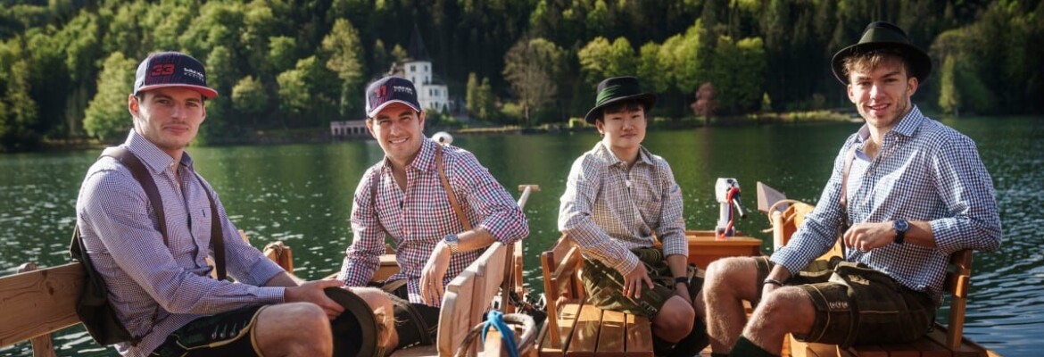 Pilotos da Red Bull e AlphaTauri participam de desafios antes do GP da Áustria  de F1