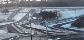Palco da próxima etapa da Stock Car, circuito de Cascavel fica coberto de gelo