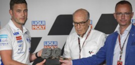 Número 50 de Dupasquier é aposentado da Moto3 em cerimônia na Alemanha