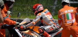 Márquez assume culpa por queda após toque com Binder na Itália