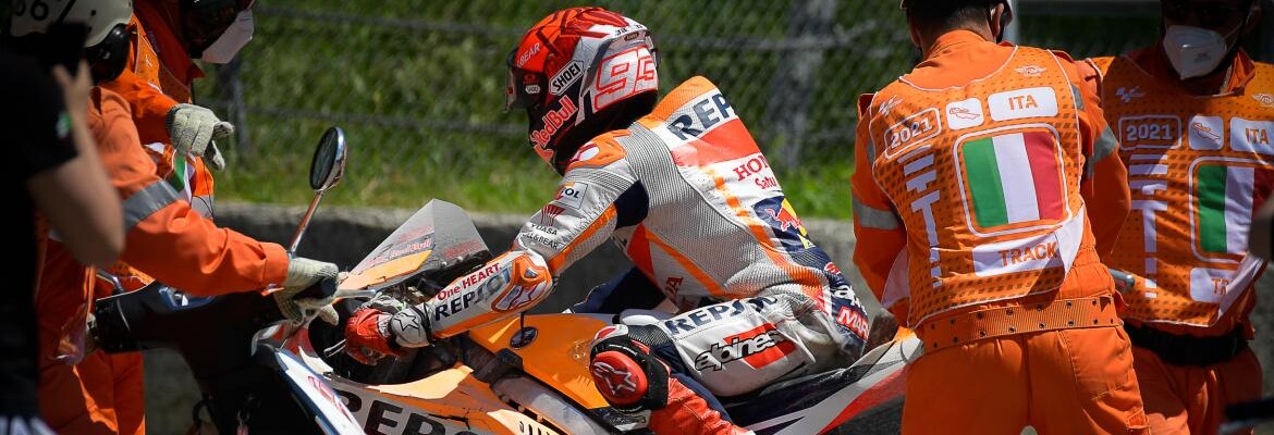 Márquez assume culpa por queda após toque com Binder na Itália