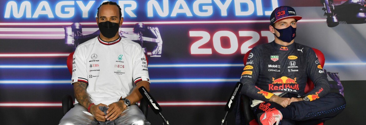 Lewis Hamilton e Max Verstappen - GP da Hungria F1 2021