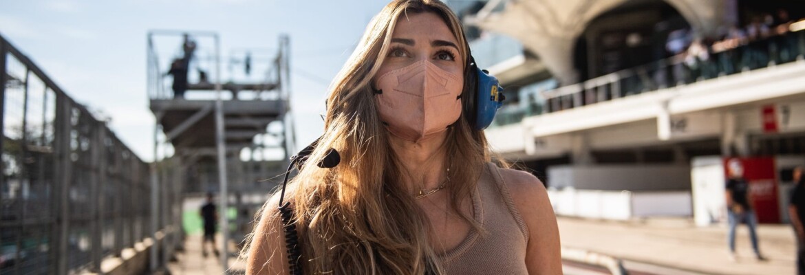 Grazi Massafera cita adrenalina em torcer por Caio Castro na Porsche Cup: “Enlouquecida”