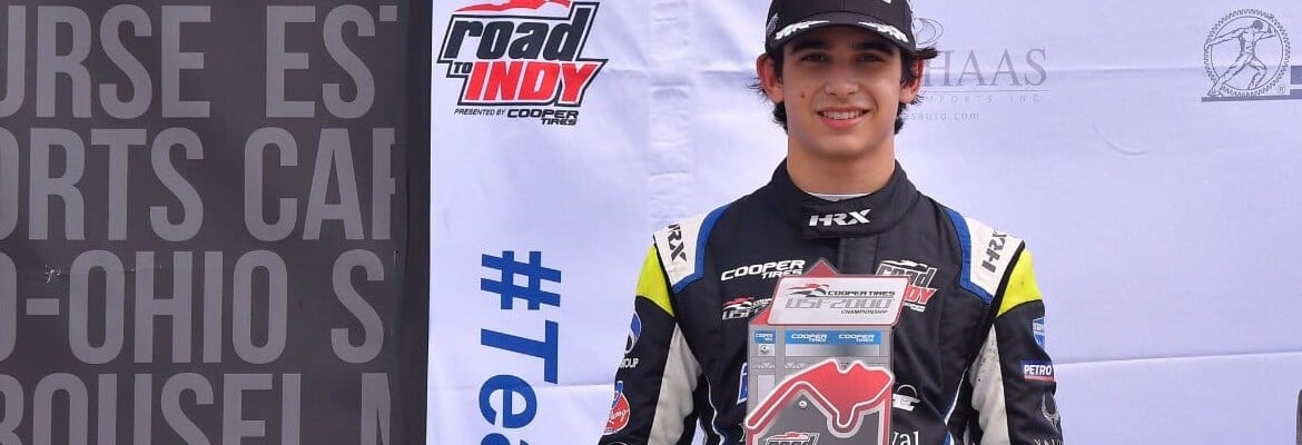 Em Mid-Ohio, Kiko Porto conquista pódio, 2 poles e amplia vantagem na liderança da USF2000