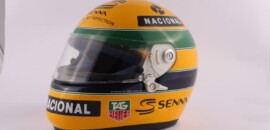Capacete original de Ayrton Senna estará em exposição na inauguração de loja LEGO® em São Paulo