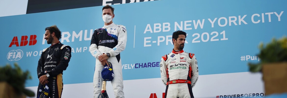 Vergne comemora “pontos importantes” com pódio na Fórmula E em Nova Iorque