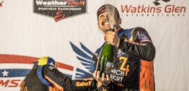 Duas vitórias seguidas no IMSA: Felipe Fraga vence novamente em Watkins Glen na LMP3