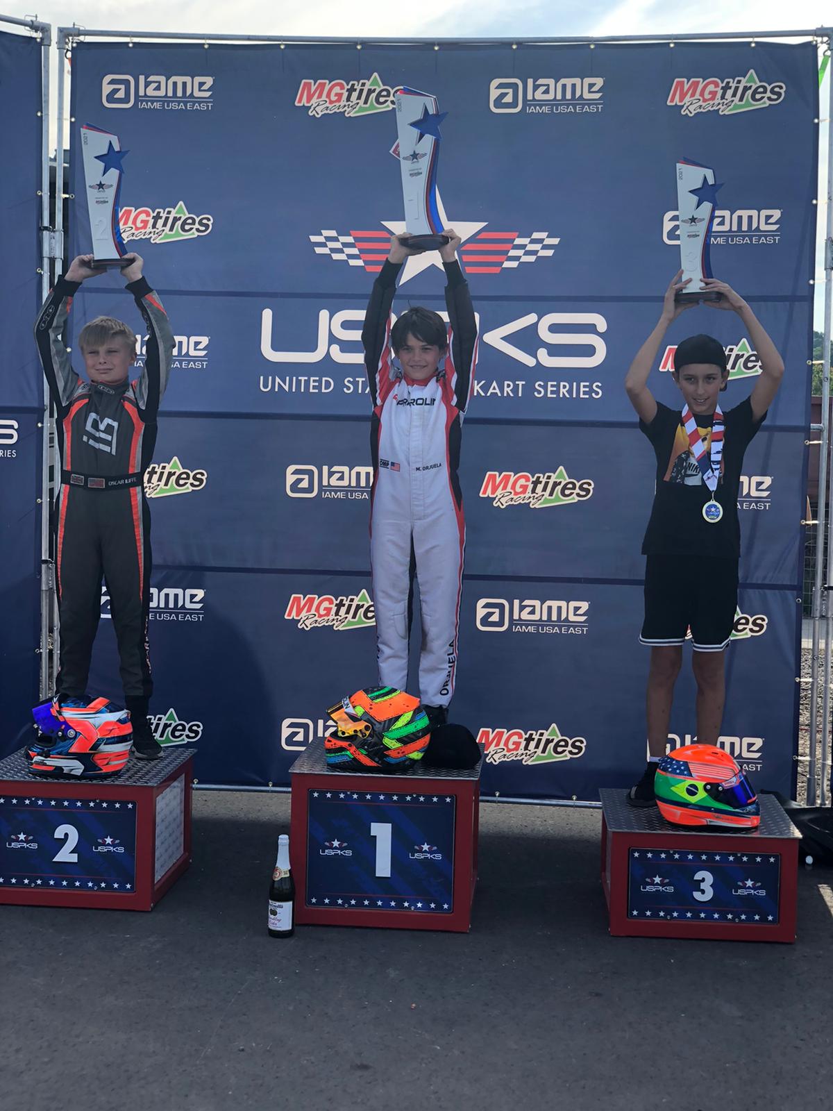 Enzo Vidmontiene conquista pódio e amplia liderança no Campeonato Norte-Americano de Kart
