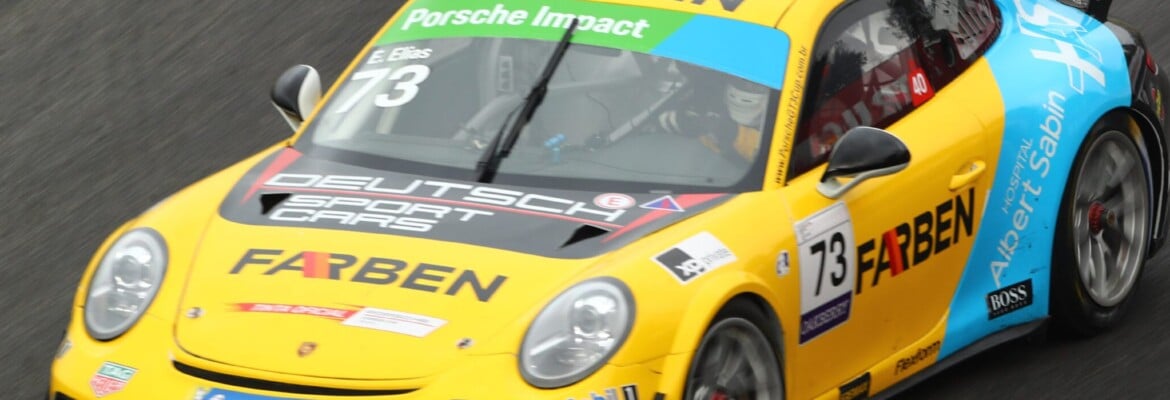 Enzo Elias é segundo lugar em Interlagos na Porsche Carrera Cup