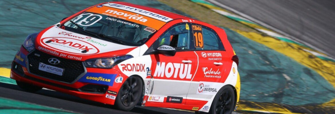 Líder na classe Super, Enzo Gianfratti encara novo desafio da Copa Shell HB20 em Curitiba