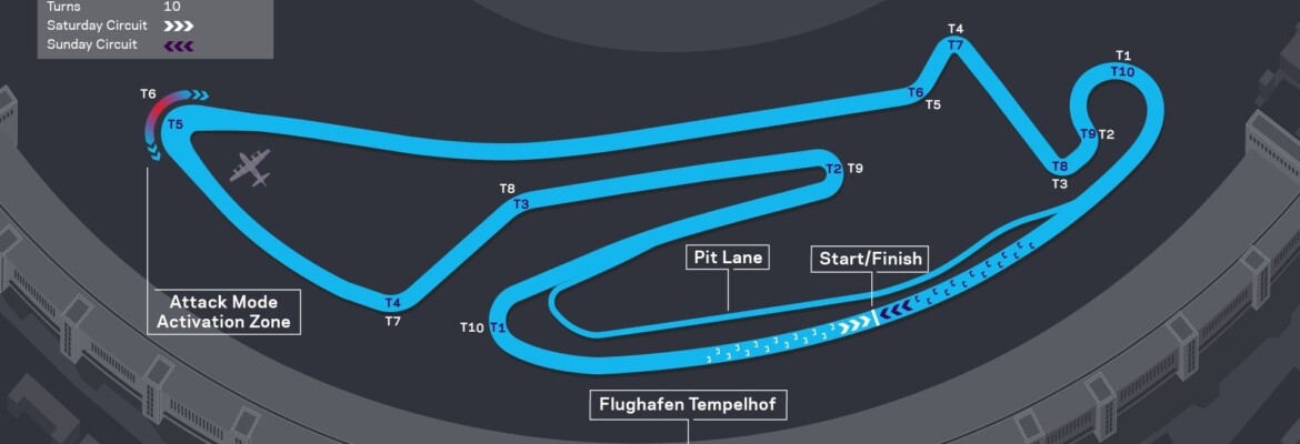 Foto: Fórmula E divulga traçado para etapa final da temporada em Berlim