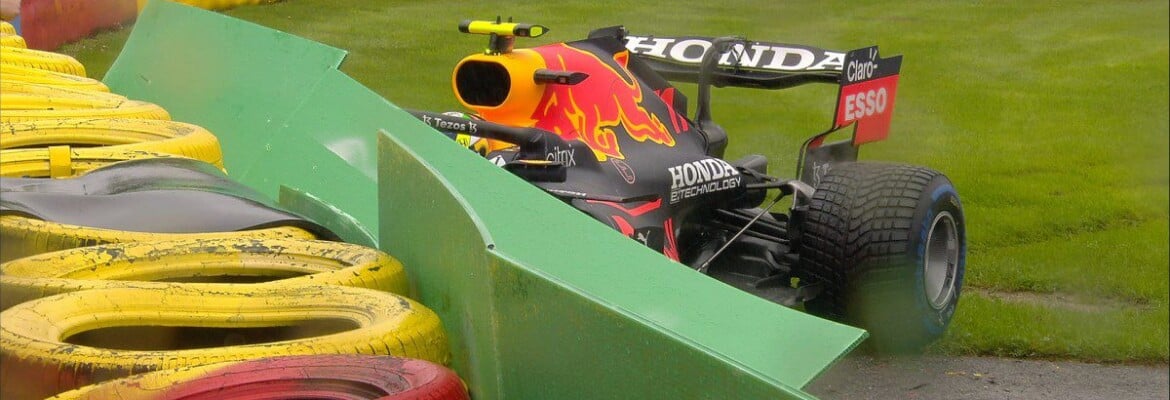 Pérez admite erro e explica batida antes da largada do GP da Bélgica de F1