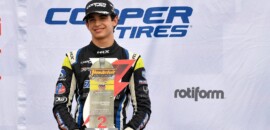 Com vitória e pódio, Kiko Porto amplia a liderança da USF2000 em New Jersey