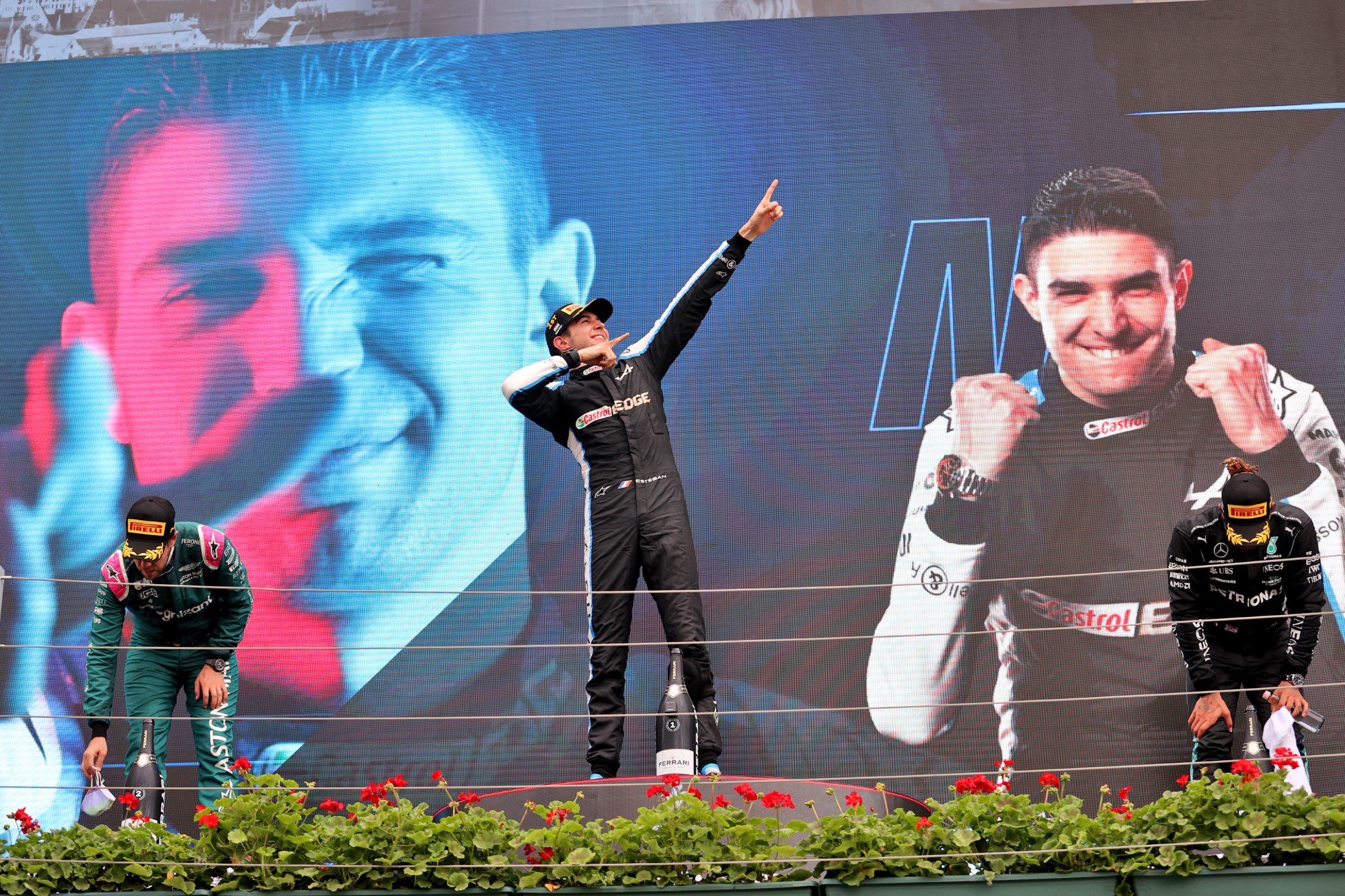 Esteban Ocon - Pódio - GP da Hungria F1 2021