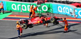 Sainz fala sobre os acidentes e os pódios conquistados até agora na Ferrari F1