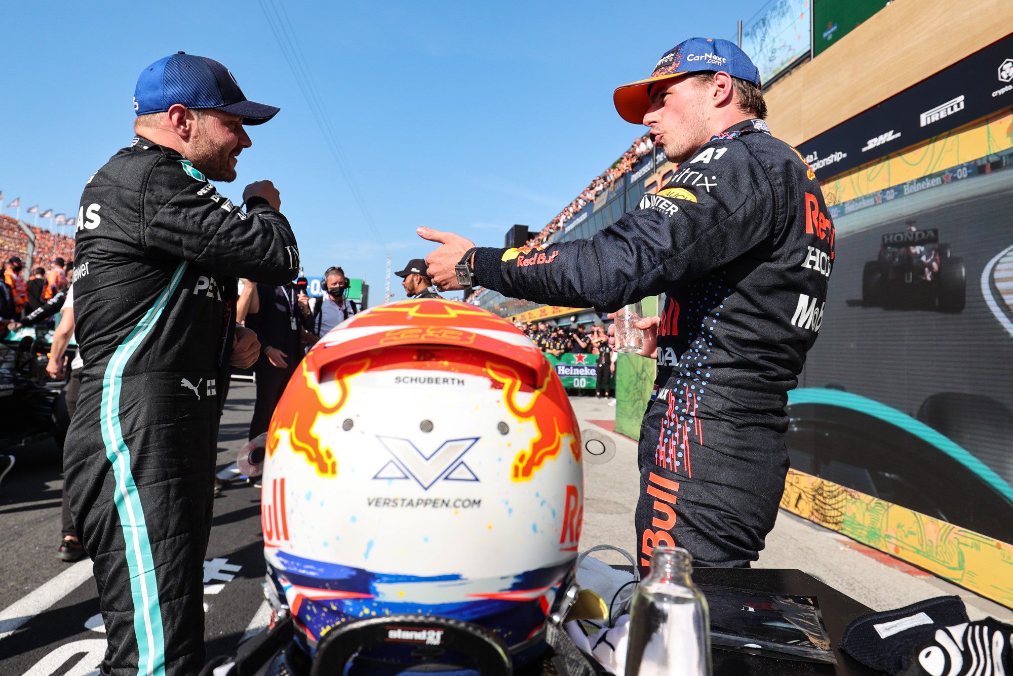 Valtteri Bottas e Max Verstappen, GP da Holanda, Zandvoort, Fórmula 1 2021
