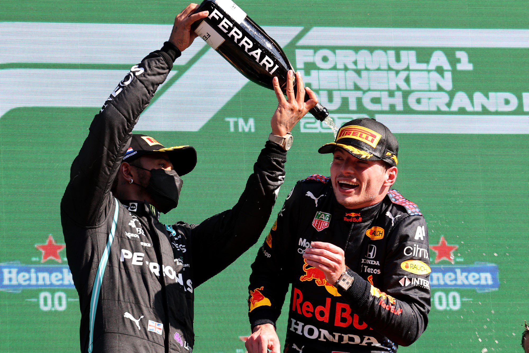 Lewis Hamilton e Max Verstappen, GP da Holanda, Zandvoort, Fórmula 1 2021